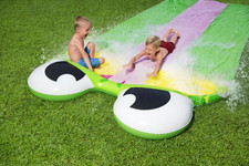 Potrójny Ślizg Wodny Żabka dla dzieci 3+ Tor 488cm BESTWAY + Łatka naprawcza