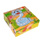 Klocki Drewniane Dla Najmłodszych Edycja Egzotyczne Zwierzątka