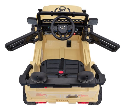 Toyota FJ Cruiser dla dzieci Beżowy + Pilot + Napęd 4x4 + Audio LED + EVA + Wolny Start