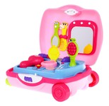 Interaktywna Toaletka 2w1 różowa Walizka dla dziewczynek 2+ Melodie Światła + Akcesoria