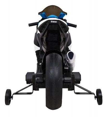Motor BMW HP4 na akumulator dla dzieci Biały + Pomocnicze kółka + Wolny Start + EVA + MP3 LED