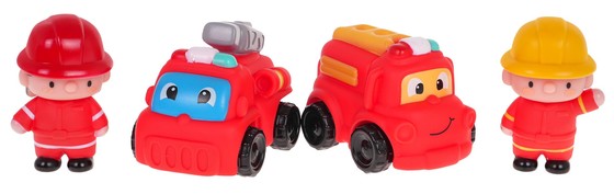 Zestaw Strażaków z Pojazdami