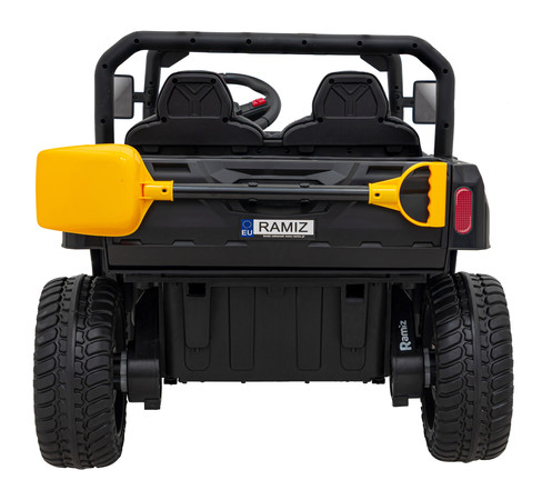 Auto Pick-Up Speed 900 dla dzieci Czarny + Napęd 4x4 + Ruchomy kiper + Bagażnik + Pilot + Łopatka + Audio LED