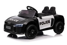 Audi R8 Policja na akumulator dla dzieci + Pilot + EVA + Wolny Start + MP3 LED