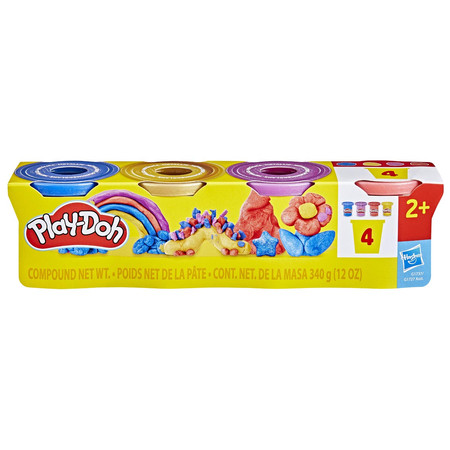 PLAY-DOH 4Pak Metalicznych Kolorów, zabawka kreatywna