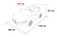 Pojazd Mercedes Benz GT63 AMG Czarny