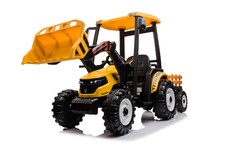 Pojazd MEGA Traktor D68 Z Przyczepką Żółty