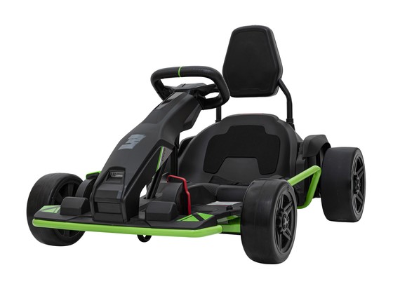 Gokart Fast 3 Drift na akumulator dla dzieci Czarny + Funkcja driftu + Silniki 2x150W + Radio LED + Pasy