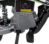 Motor PANTONE 361C na akumulator dla dzieci Zielony + Panel audio + Wolny Start + Koła EVA