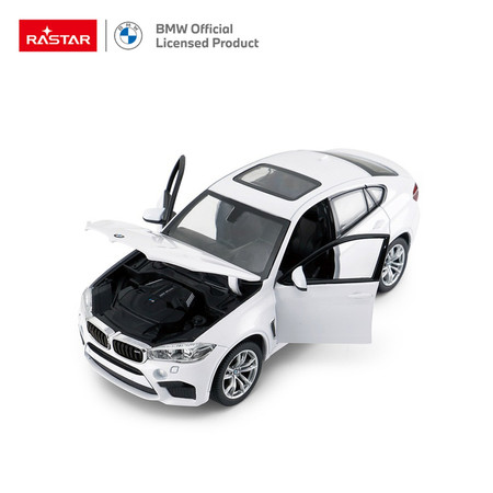 Autko Metalowe 1:24 BMW X6M Białe RASTAR
