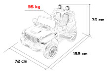 Pojazd Jeep Wrangler Rubicon LIFT Czerwony
