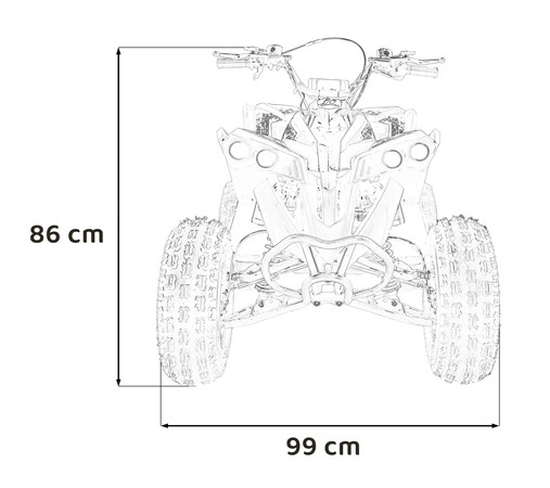 Pojazd Quad Spalinowy RENEGADE HIPERFECT 125CC Czerwony