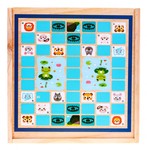 Drewniany zestaw gier planszowych 6w1 dla dzieci Trylma Węże i drabiny Szachy Chińczyk GO