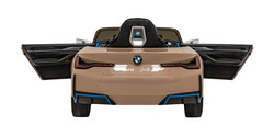 Autko BMW i4 na akumulator dla dzieci Złoty + Wolny Start + EVA + Ekoskóra + Audio LED + Pilot