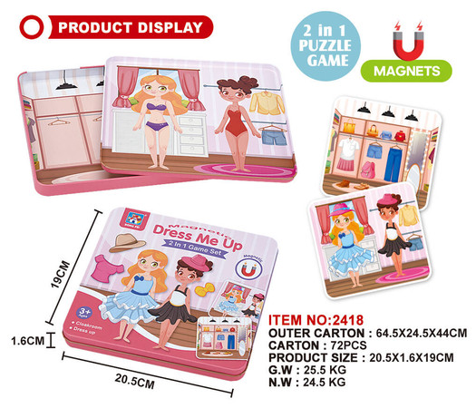 Metalowy Zestaw Dla Małej Stylistki 2w1