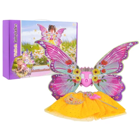 Zestaw Skrzydeł Motyla + Żółta Sukienka