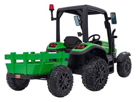 Traktor BLAST Z Przyczepką Zielony