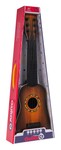 Gitara Klasyczna dla dzieci 3+ Ciemny Brąz Zabawkowy Instrument + 6 Metalowych Strun