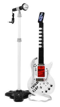 Zestaw muzyczny dla dzieci 6+ Gitara elektryczna + Wzmacniacz + Mikrofon