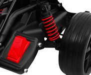 Gokart na akumulator Bolid XR-1 dla dzieci Biały + Regulowana kierownica + Profilowane siedzenie