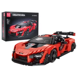 Zestaw Klocków Auto Sportowe Pomarańczowe 1372el.