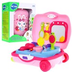 Interaktywna Toaletka 2w1 różowa Walizka dla dziewczynek 2+ Melodie Światła + Akcesoria