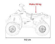 Quad Maverick ATV Żółty