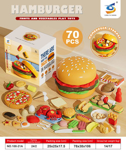 Zestaw Fast Food + Akcesoria w Hamburgerze
