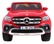 Mercedes Benz X-Class dla dzieci Lakier Czerwony + Pilot + Napęd 4x4 + MP4 + Bagażnik + EVA
