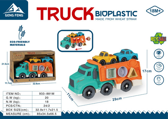 EKO Pojazd Laweta z Sorterem + Autka