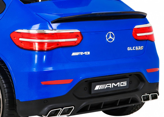 Mercedes Benz GLC63S dla dzieci Niebieski + Pilot + Napęd 4x4 + MP3 LED + EVA + Wolny Start