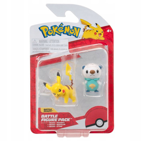 POKEMON Figurki Bitewne 2Pak Oshawo Pikachu, figurki