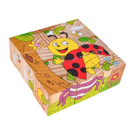 Klocki Drewniane Dla Najmłodszych Edycja Owady
