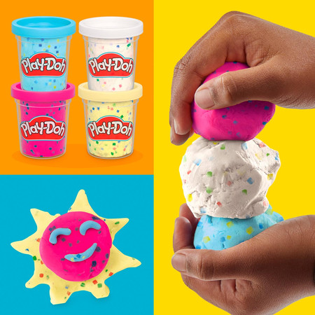PLAY-DOH  4Pak Confetti, zabawka kreatywna
