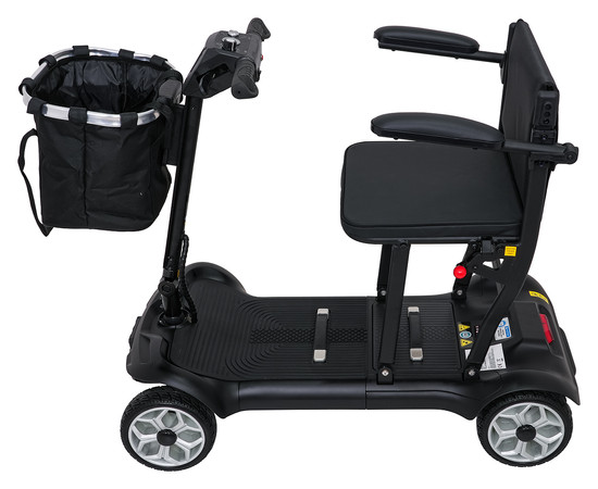 Skuter Elektryczny Czterokołowy dla Seniorów EasyGo Czarny