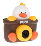 Maszynka do Baniek Mydlanych w kształcie Aparatu z Kaczuszką dla dzieci 3+ Płyny do baniek + Pasek na ramię