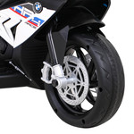 Motor BMW HP4 na akumulator dla dzieci Biały + 3 Koła + LED + MP3 USB + Ekoskóra