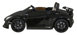 Lamborghini SVJ DRIFT dla 2 dzieci Czarny + Funkcja driftu + Pilot + MP3 LED + Wolny Start
