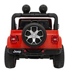 Jeep Wrangler Rubicon na akumulator dla dzieci Pomarańczowy + Pilot + Radio MP3 LED + Koła EVA