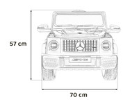 Mercedes AMG G63 dla dzieci Czerwony + Pilot + MP3 LED + Wolny Start + EVA + Pasy