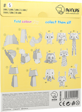 "Lama" kolorowanka-składanka 3D dla dzieci