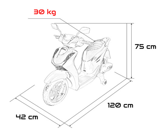Pojazd Motor Skuter HONDA SH125I Biały