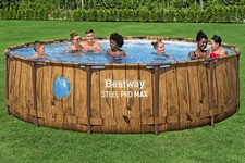 Basen Stelażowy 14FT 427x107cm Steel PRO MAX BESTWAY