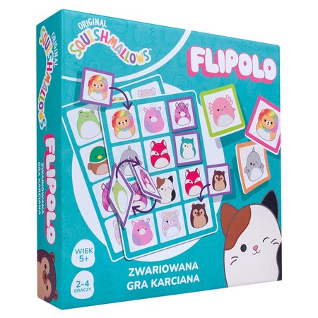 SQUISHMALLOWS Gra Karciana Flipolo, gra