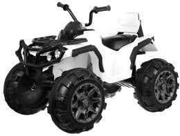 Quad ATV na akumulator dla dzieci Biały + Koła EVA + Radio MP3 + LED + Wolny Start
