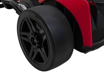 Gokart Fast 3 Drift na akumulator dla dzieci Czerwony + Funkcja driftu + Silniki 2x150W + Radio LED + Pasy