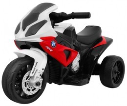 Motor BMW S1000 RR Mini na akumulator dla dzieci Czerwony + 3 koła + Dźwięki + LED