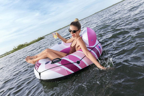 Koło do Pływania RAPID RIDER Różowy 135cm Bestway