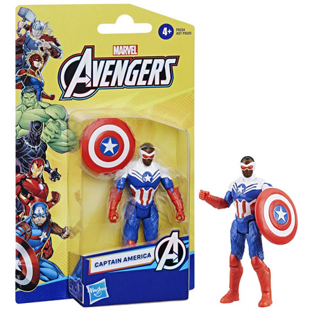 AVENGERS Kapitan Ameryka z Akcesorium, figurka, 10 cm