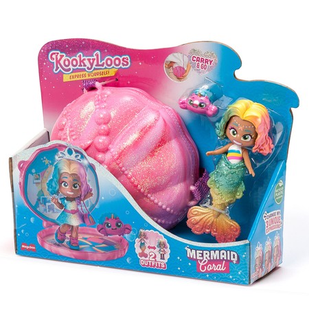 KOOKYLOOS Kooky Mermaid Syrena Coral lalka, figurka
